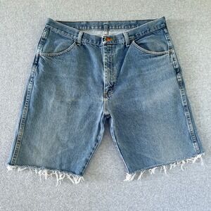 Rustler Shorts Mens 38 Cutoffs Dad Jorts 9.5" Inseam Grunge Denim